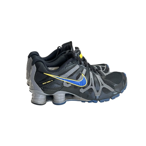 Nike Other - Nike Shox Turbo 13 Mens Black Blue Yellow Running Shoes - Size 8